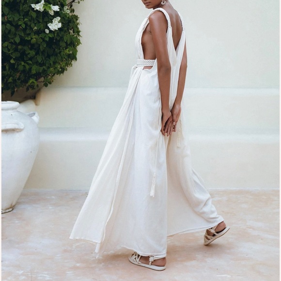 Aya Sacred Wear Boho Beach Macrame Wedding Dress - multi-way bohemian dress. - Picture 5 of 9